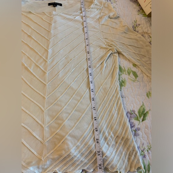 Anne Klein Cream Shirt Size M - Picture 2 of 5